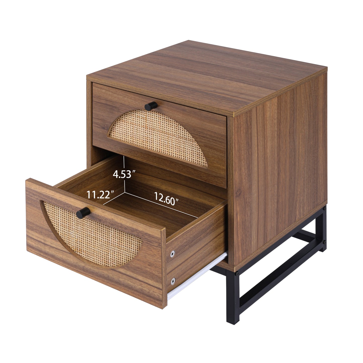 NatureNest Rattan Side Table