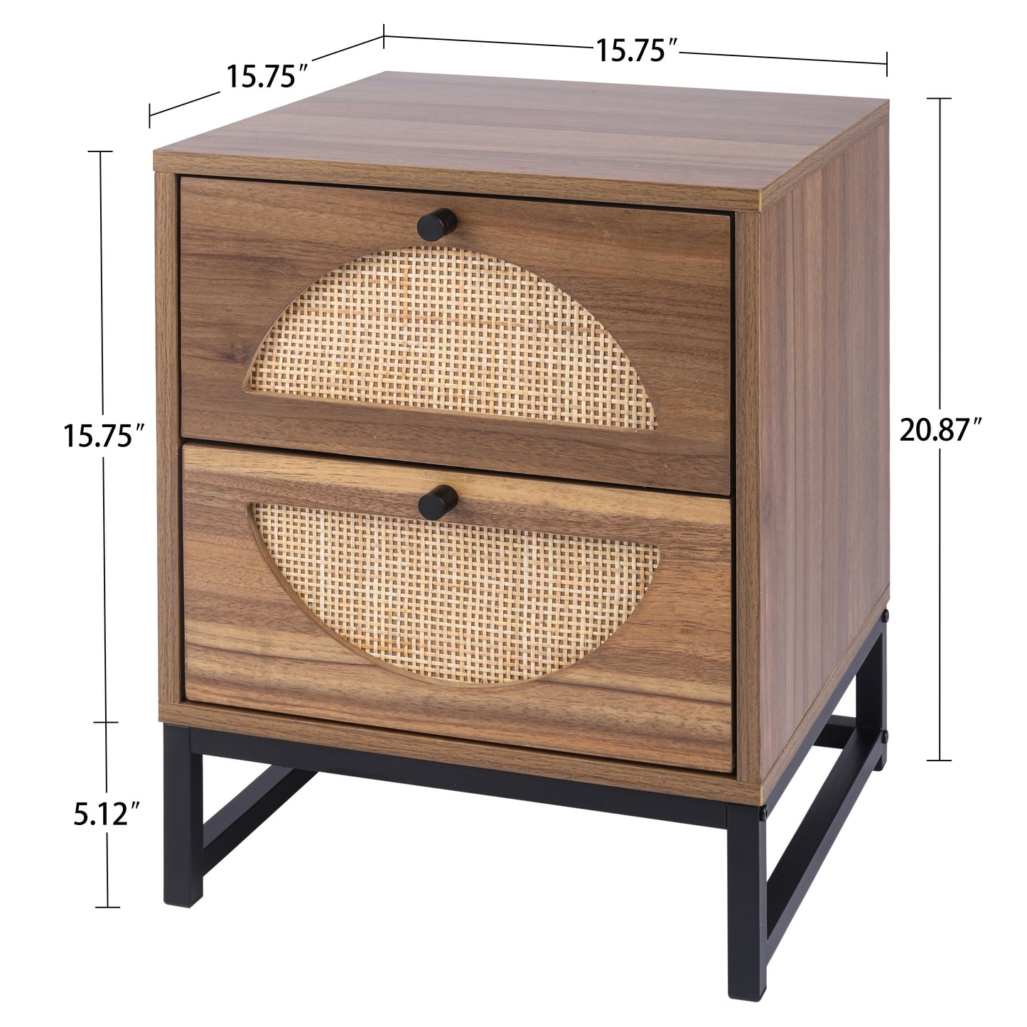 NatureNest Rattan Side Table