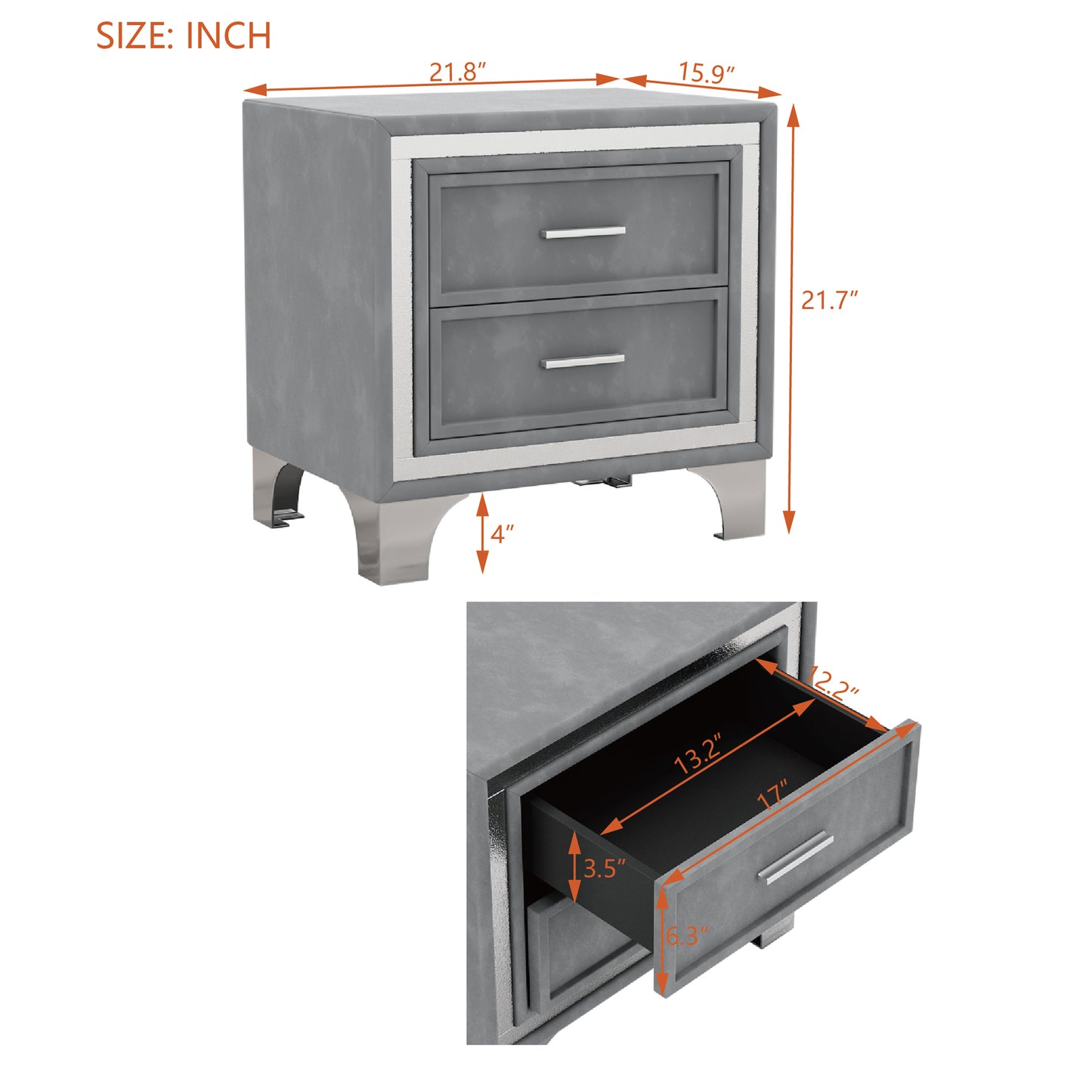 VelvetDream Harmony Nightstand