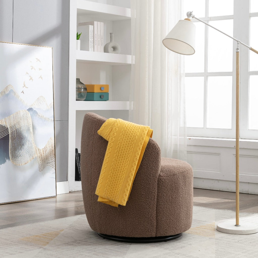 Brown Accent Swivel Chair