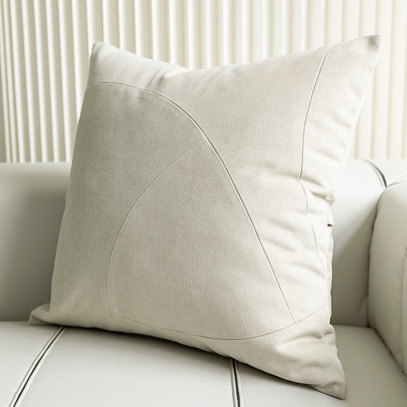 White Brushed Woven Pillow 20x20 Inch