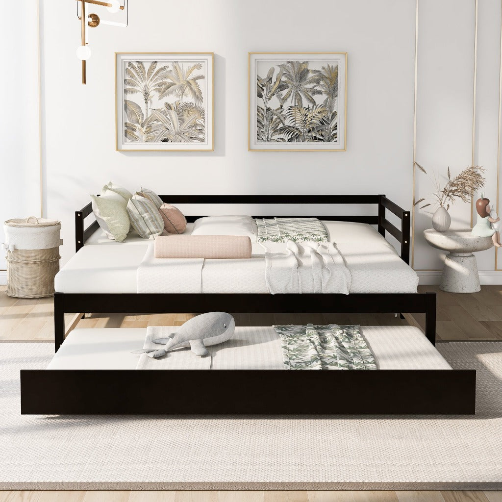 Espresso Dual-Size Daybed with Trundle