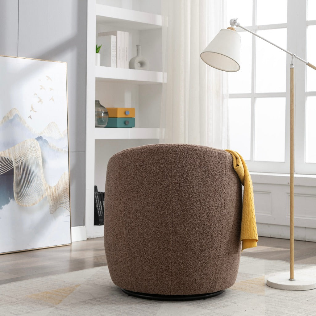 Brown Accent Swivel Chair