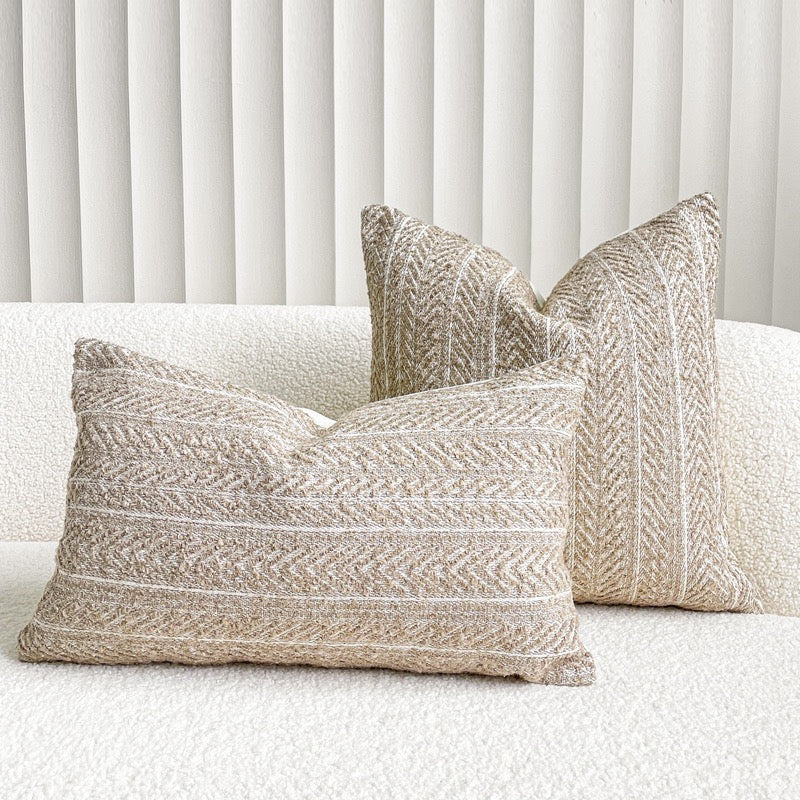 Square Wool Blend Pillow 18x18 Inch
