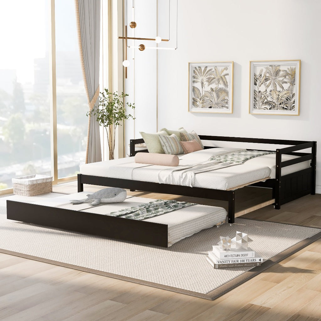 Espresso Dual-Size Daybed with Trundle