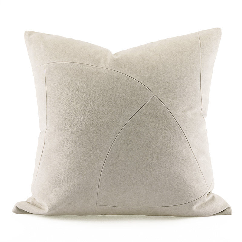 White Brushed Woven Pillow 20x20 Inch