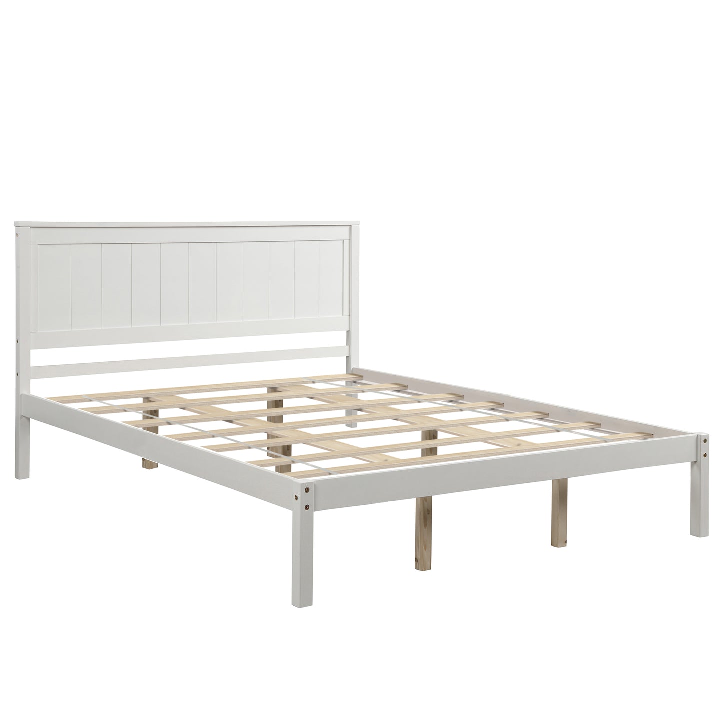 White Pine Platform Queen Bed