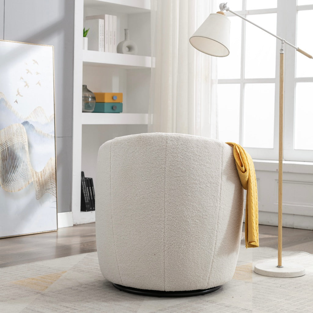 Ivory Accent Swivel Chair