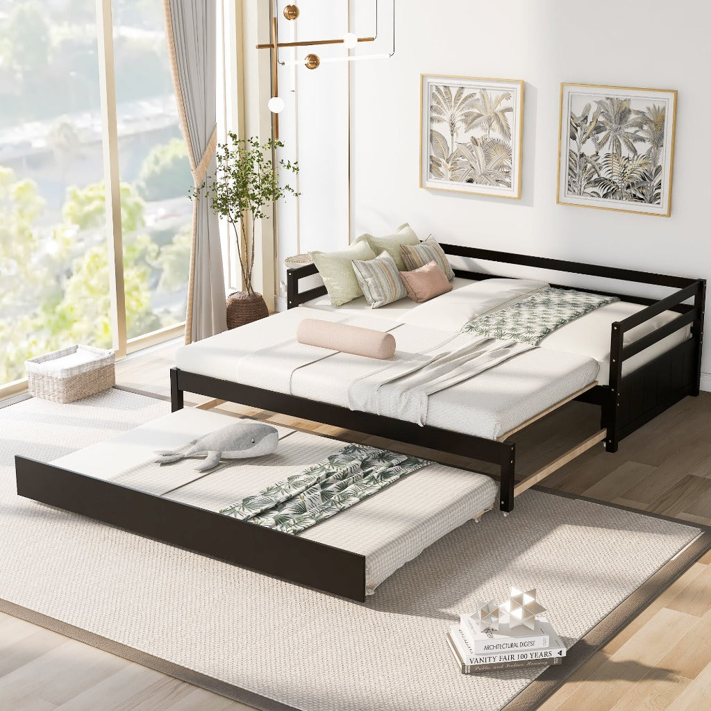 Espresso Dual-Size Daybed with Trundle