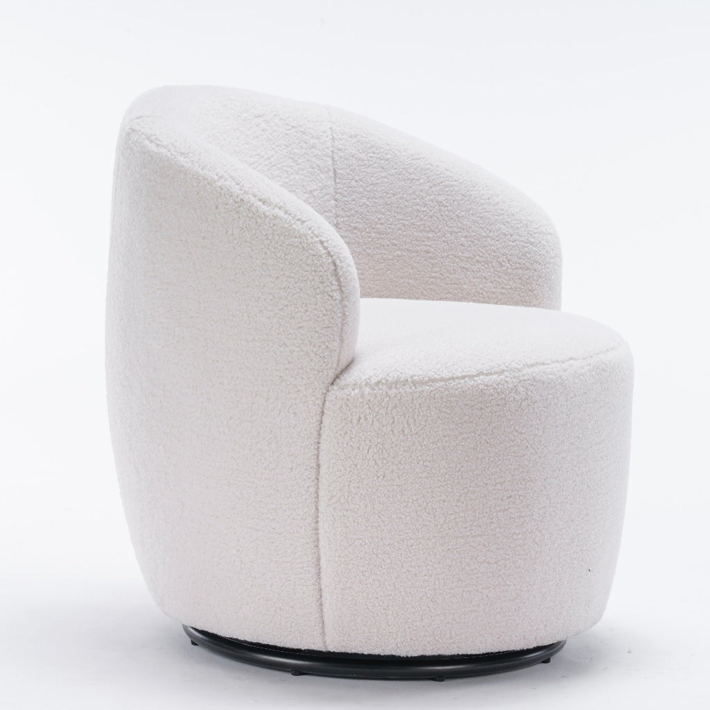 Ivory Accent Swivel Chair