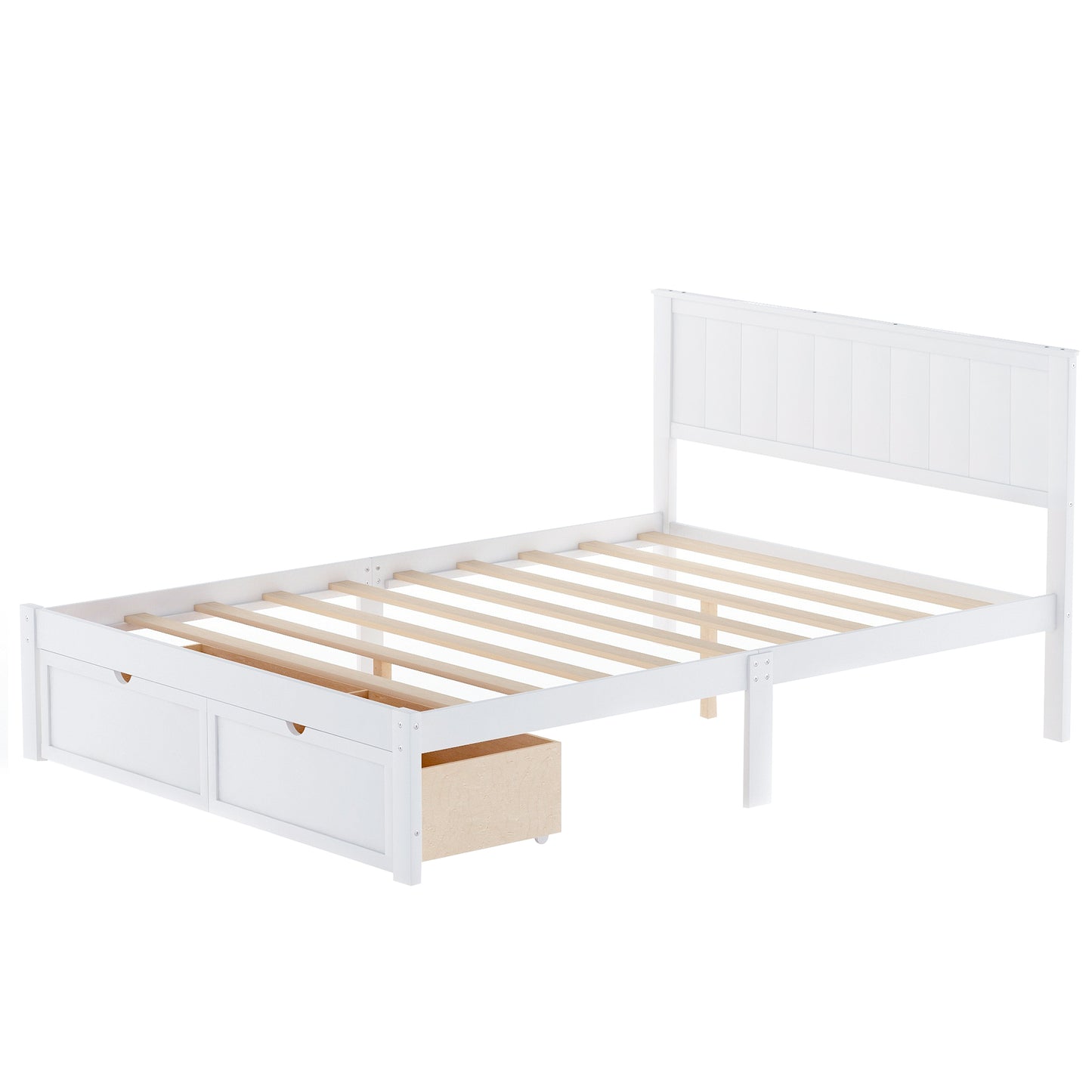 White Pine Storage Full Bed