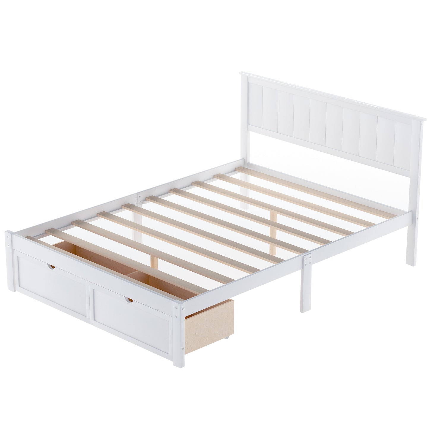 White Pine Storage Full Bed