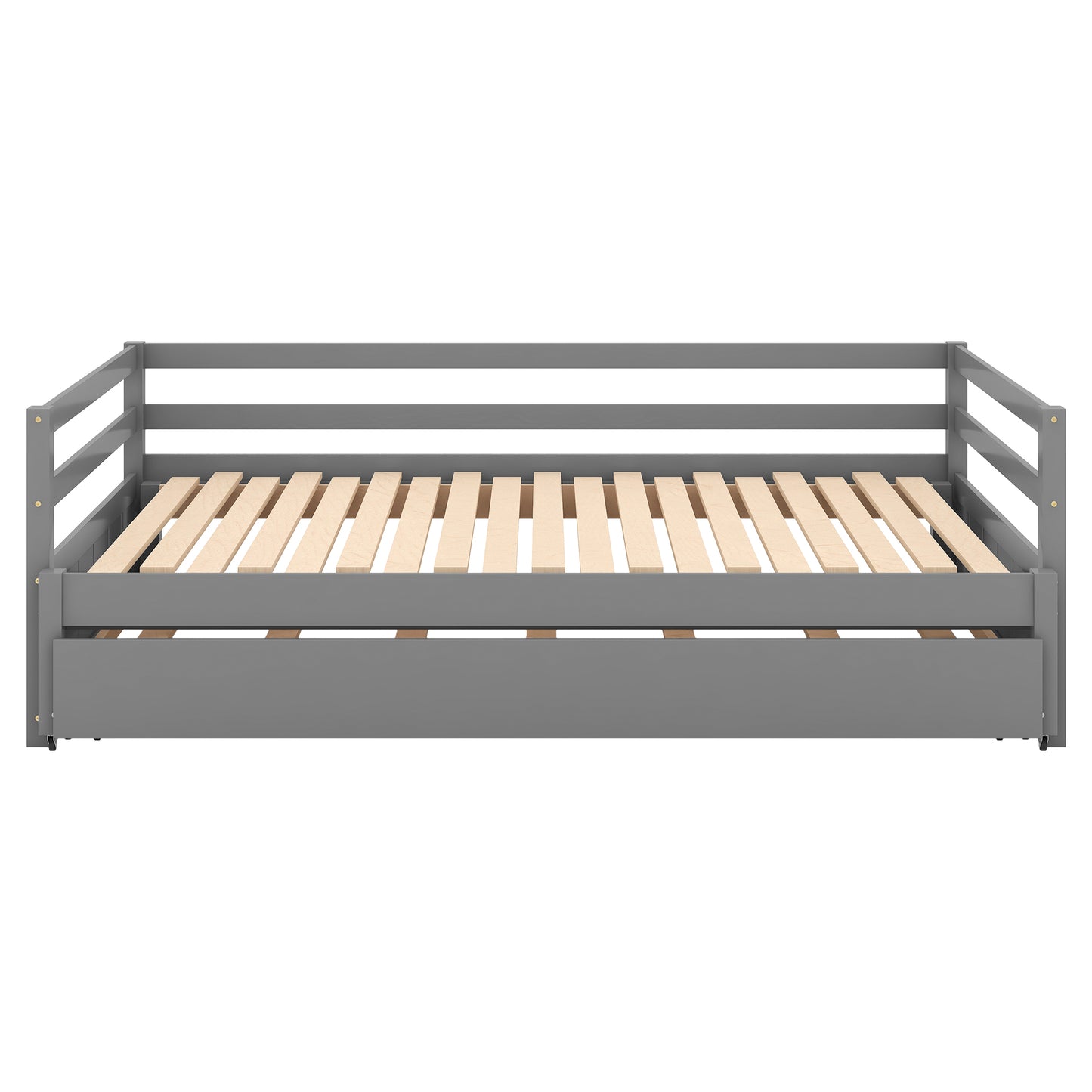 Grey Dual-Size Daybed with Trundle
