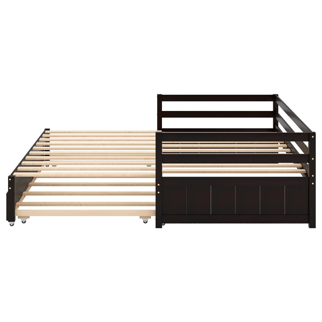 Espresso Dual-Size Daybed with Trundle