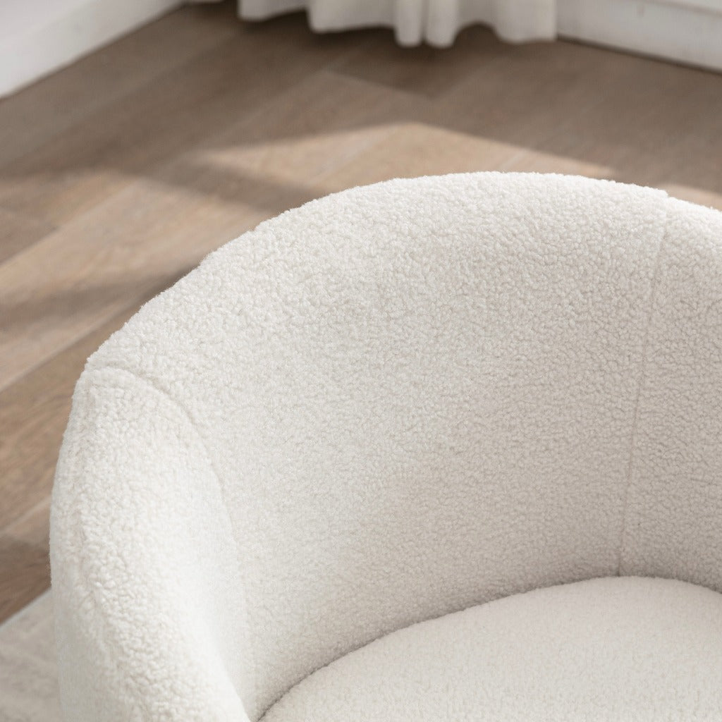 Ivory Accent Swivel Chair