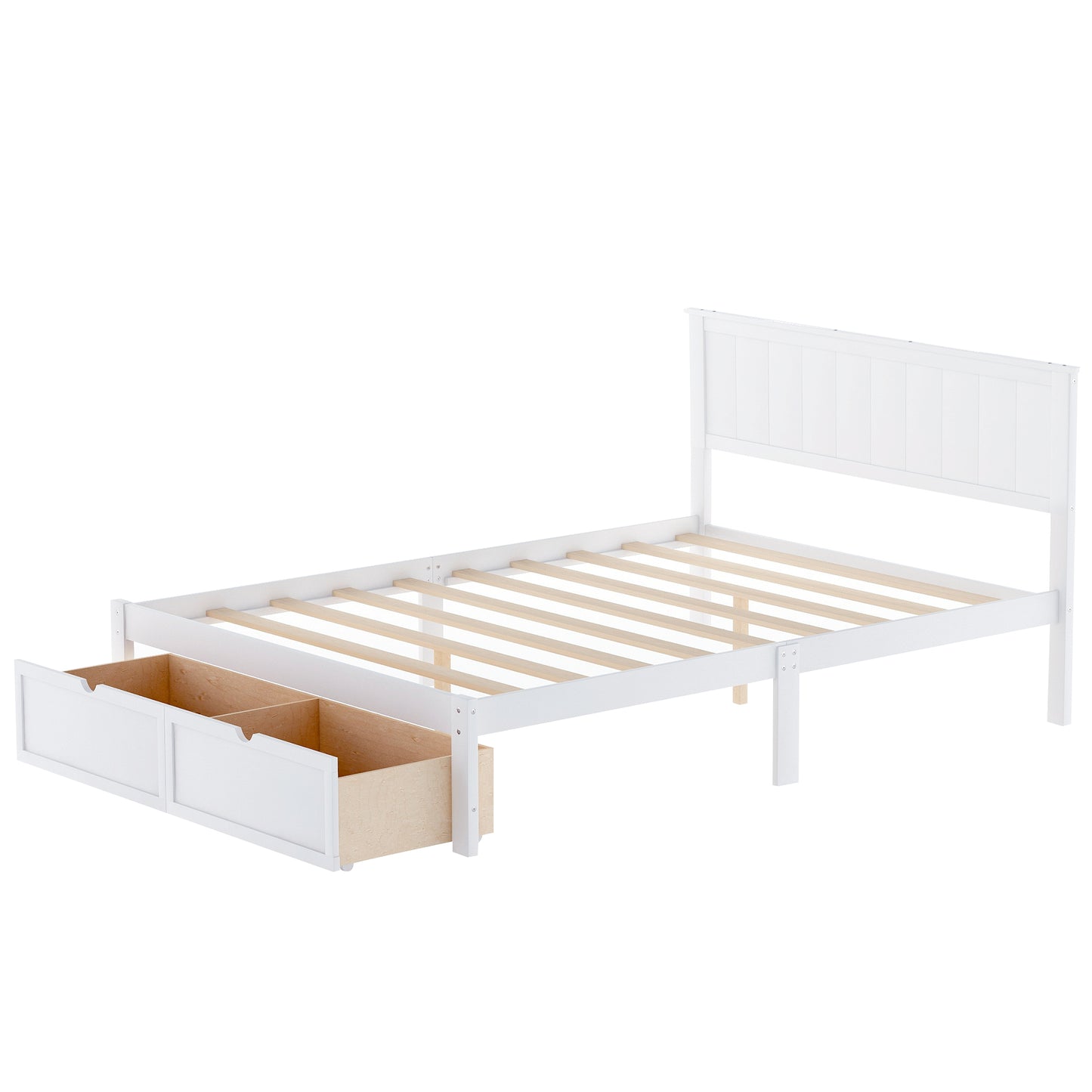 White Pine Storage Full Bed