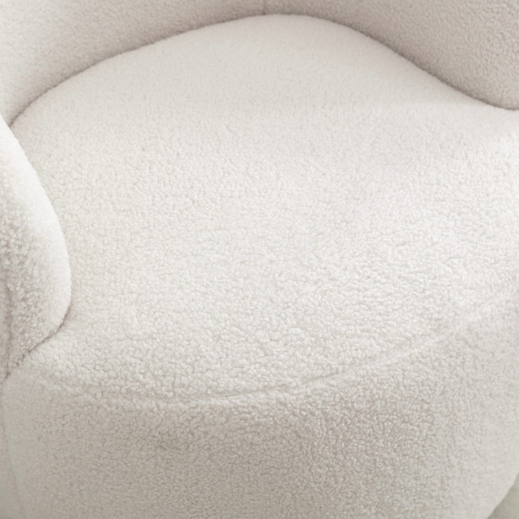 Ivory Accent Swivel Chair
