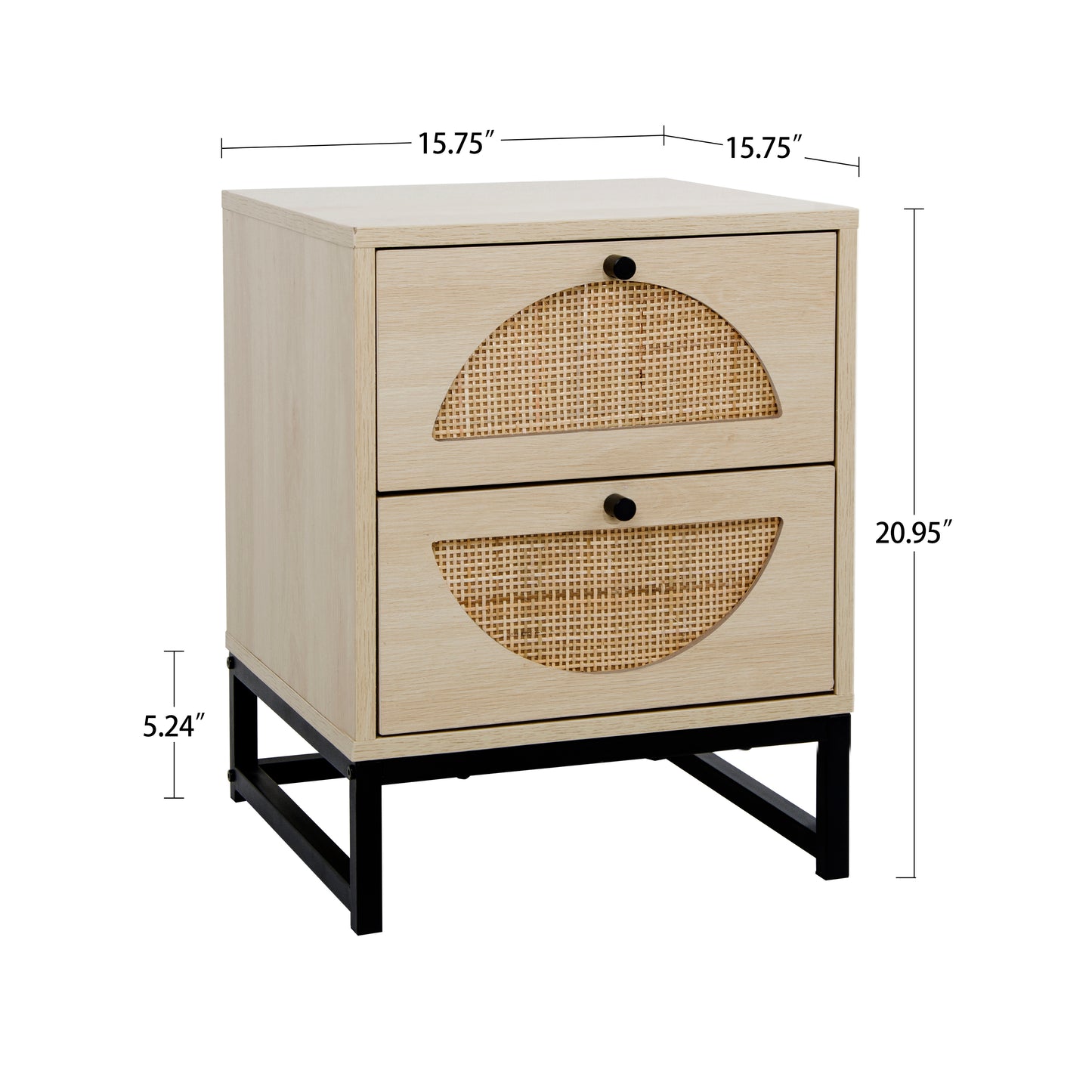 NatureNest Rattan Side Table