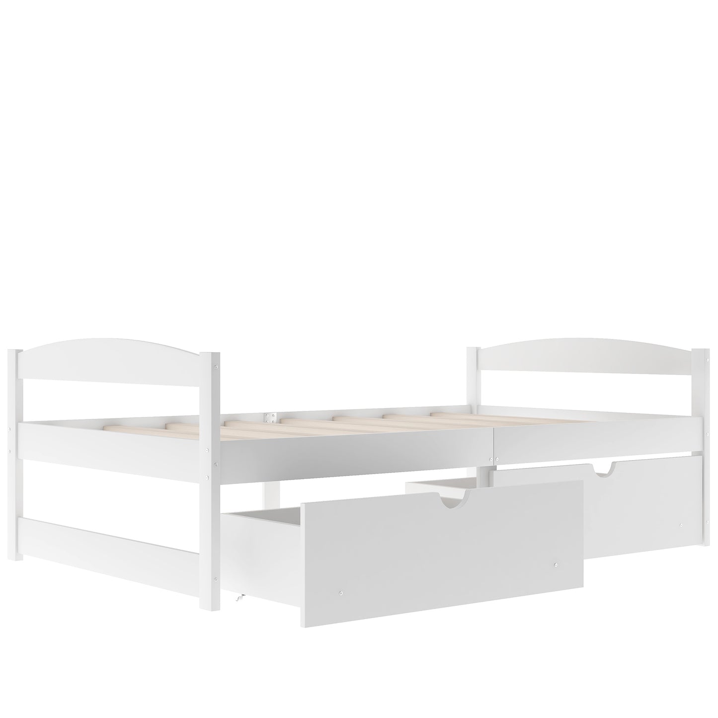 White Pine Storage Twin Bed