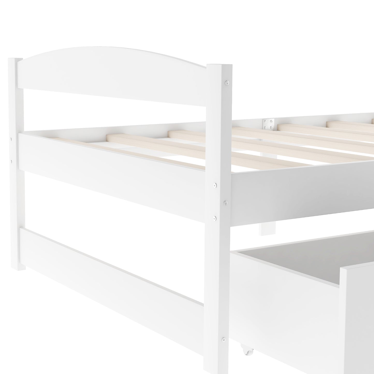 White Pine Storage Twin Bed